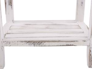 Commode tiroir Shabby-Look Blanc - Bois/Imitation - En partie en bois massif - 38 x 61 x 30 cm