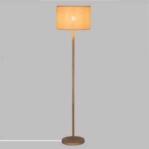 Lampadaire DELLA Beige - Bois massif - 36 x 150 x 36 cm