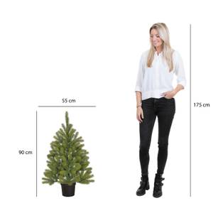 Sapin de Noel artificiel Nigata Vert - Matière plastique - 55 x 90 x 55 cm