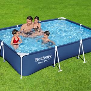 Schwimmbad-Set 5641159 (5-teilig) Blau - Kunststoff - 201 x 66 x 300 cm