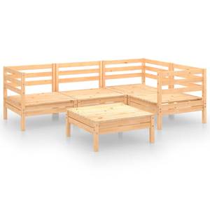 Garten-Lounge-Set Braun - Massivholz - Holzart/Dekor - 64 x 29 x 64 cm