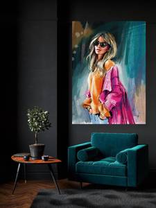 Wandbilder Mode Frau 60 x 90 cm