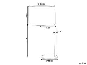 Tischlampen BALDWIN Schwarz - Metall - 26 x 49 x 26 cm