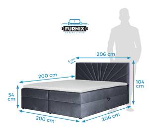 Boxspringbett TREZO 4 Grau