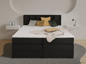 MONTREAL Boxspringbett mit Bettkasten Schwarz - Breite: 180 cm