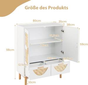 Buffetschrank VH33590ITDE Weiß - Holzwerkstoff - 35 x 98 x 80 cm