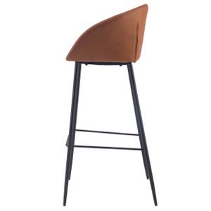 Tabouret de bar Kalba (Lot de 2) Marron foncé