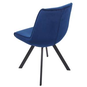 Chaise rembourrée K24 (lot de 2) Bleu - Textile - 52 x 86 x 56 cm