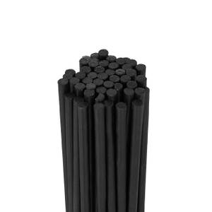Schwarze Pflanzstäbe 90 cm 50er Set Schwarz - Bambus - Metall - 1 x 90 x 1 cm