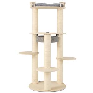 Katzenturm BH32393SDDE Grau - Holzwerkstoff - 66 x 150 x 66 cm