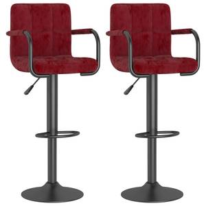 Barhocker 2er Set D7960 Bordeaux - Metall