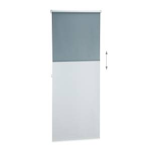 Verdunkelungsrollo grau 60 bis 120 breit 80 x 212 cm