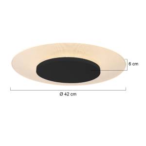 Plafonnier Lido Plexiglas / Fer - 1 ampoule - Diamètre : 42 cm