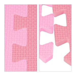 Tapis de jeu Étoiles 9 pièces de puzzle Rose clair - Rose foncé