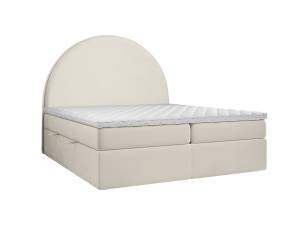 Boxspringbett Half Moon Beige - Breite: 160 cm