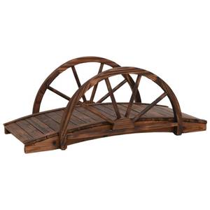 Gartenbrücke 363338 Braun - Massivholz - Holzart/Dekor - 50 x 38 x 99 cm