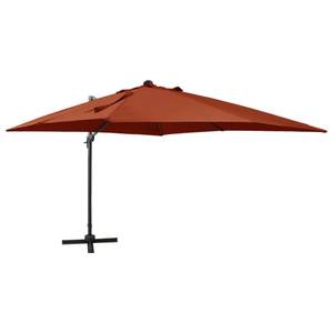 Parasol en porte-à-faux 3008768 Brun rouge