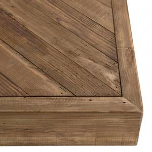 Quadratischer Couchtisch Braun - Holz teilmassiv - 99 x 35 x 99 cm