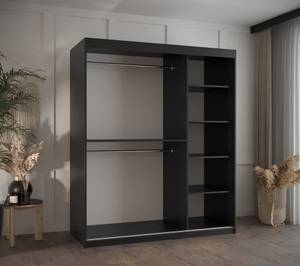 SCHWEBETÜRENSCHRANK PLECIONKA Breite: 150 cm - Schwarz