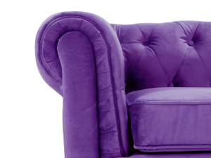 Sessel CHESTERFIELD Eiche Dunkel - Violett - 110 x 70 x 75 cm