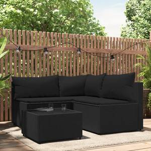 Garten-Lounge-Set 3029628-3 (4-teilig) Schwarz