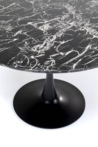 Table Veneto Noir - Métal - Pierre - 110 x 73 x 110 cm