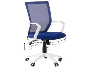 Chaise de bureau RELIEF Bleu - Bleu foncé - Blanc