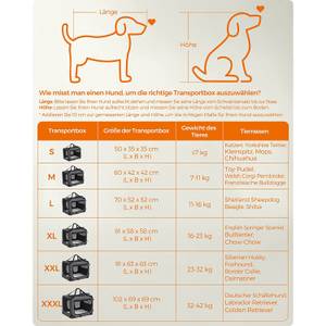 Hundebox Darwin Grau - Textil - 58 x 58 x 81 cm