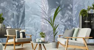 Papier Peint FEUILLES Brindilles Plantes 360 x 240 x 240 cm