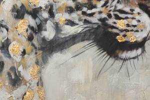 Tableau peint A Dangerous Grace Noir - Bois massif - Textile - 62 x 122 x 5 cm