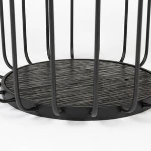 Table d'appoint Lance Noir - Verre - 35 x 42 x 35 cm