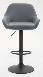 Tabouret de bar Braga Lot de 2 Gris - Noir