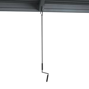 Pergola L46 Grau - Metall - 400 x 220 x 300 cm