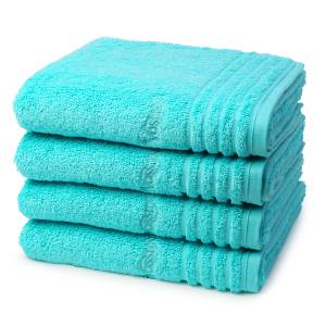 Supersoft set de serviettes set de 4 Turquoise