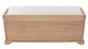 Sitzbank Bienne Beige - Holzart/Dekor - Holz teilmassiv - 112 x 46 x 37 cm