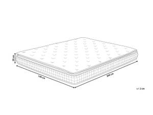 Matelas CHARM Largeur : 140 cm - D2 souple