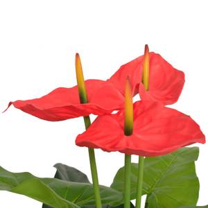 Plante décorative 244447 Rouge - Jaune - Métal - Matière plastique - 16 x 13 x 16 cm