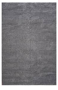 Handgefertigter Teppich Black Eternity Grau - Textil - 160 x 230 x 1 cm