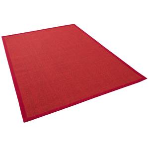 Sisalteppich Natura Klassisch Bordüre Rot - 60 x 110 cm