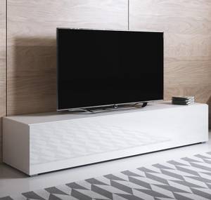 TV-Schrank Luke H2 mit Füße Weiß - Höhe: 32 cm