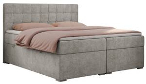 Boxspringbett CARMEN Platingrau - Breite: 120 cm - H4 - Textil