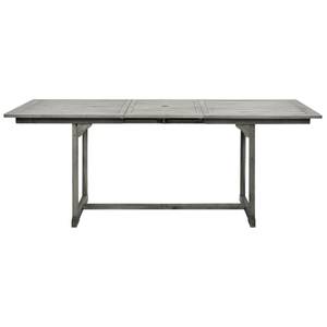 Table de jardin 3012961 Gris - Bois massif - Bois/Imitation - 200 x 75 x 200 cm