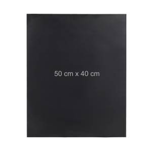 Lot de 6 tapis BBQ Noir - Matière plastique - 50 x 1 x 40 cm