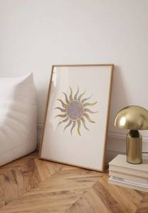 Glitzernde Sonne Poster 70 x 50 x 70 cm