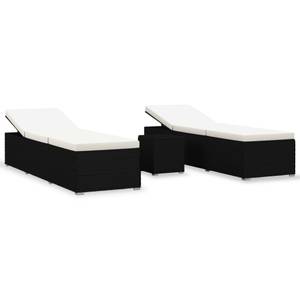 Chaise longue Noir