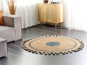 Tapis tressé OBAKOY Beige - Bleu