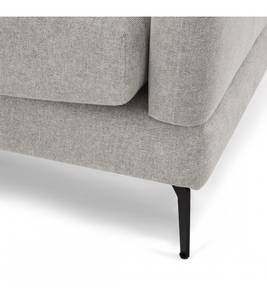 3-Sitzer Ecksofa Maggie Grau Grau - Ecke davorstehend links