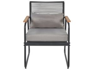 Lounge Set POMONTE 4-tlg Schwarz - Grau