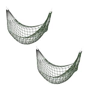 Hamac en lot de 2 Vert - Argenté - Blanc - Métal - Textile - 140 x 2 x 436 cm