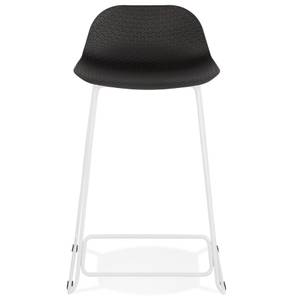 Tabouret De Bar BABYLOS Noir - Blanc